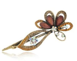 健祥促销特价花朵发夹 金属水钻抓夹盘发饰品评测与购买指南